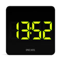 Newgate Space Hotel Orbatron Alarm Clock Black Case - Black Lens - Green Led V398-NGSH-ORB-G1-K