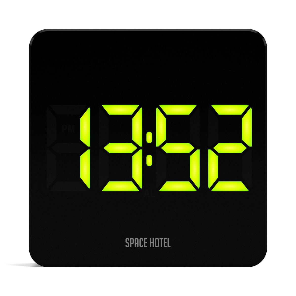 Newgate Space Hotel Orbatron Alarm Clock Black Case - Black Lens - Green Led V398-NGSH-ORB-G1-K