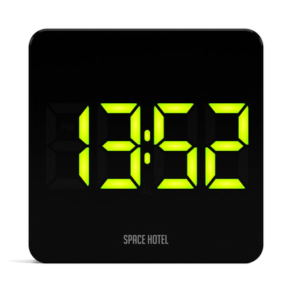 Newgate Space Hotel Orbatron Alarm Clock Black Case - Black Lens - Green Led V398-NGSH-ORB-G1-K