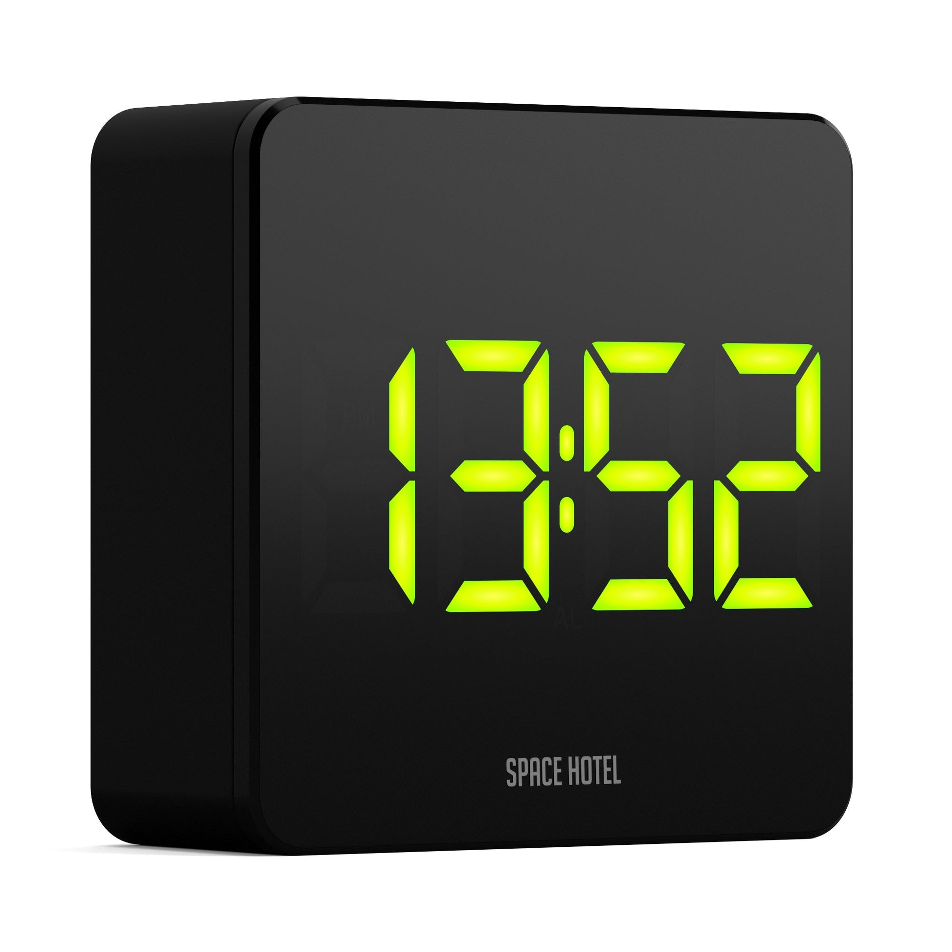 Newgate Space Hotel Orbatron Alarm Clock Black Case - Black Lens - Green Led V398-NGSH-ORB-G1-K