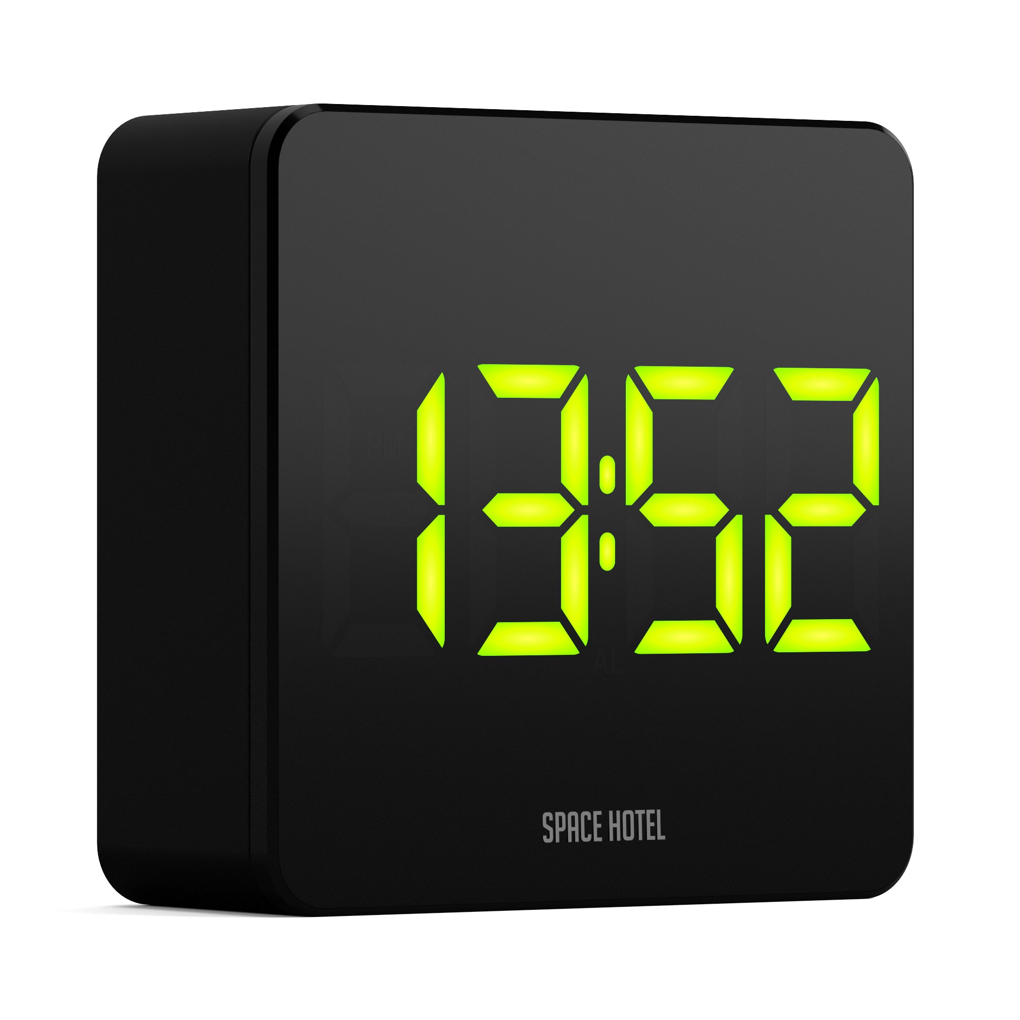 Newgate Space Hotel Orbatron Alarm Clock Black Case - Black Lens - Green Led V398-NGSH-ORB-G1-K