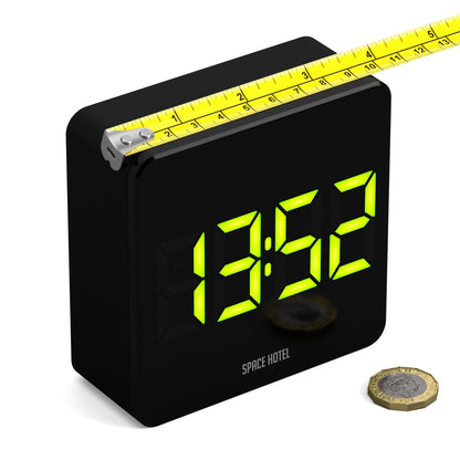 Newgate Space Hotel Orbatron Alarm Clock Black Case - Black Lens - Green Led V398-NGSH-ORB-G1-K