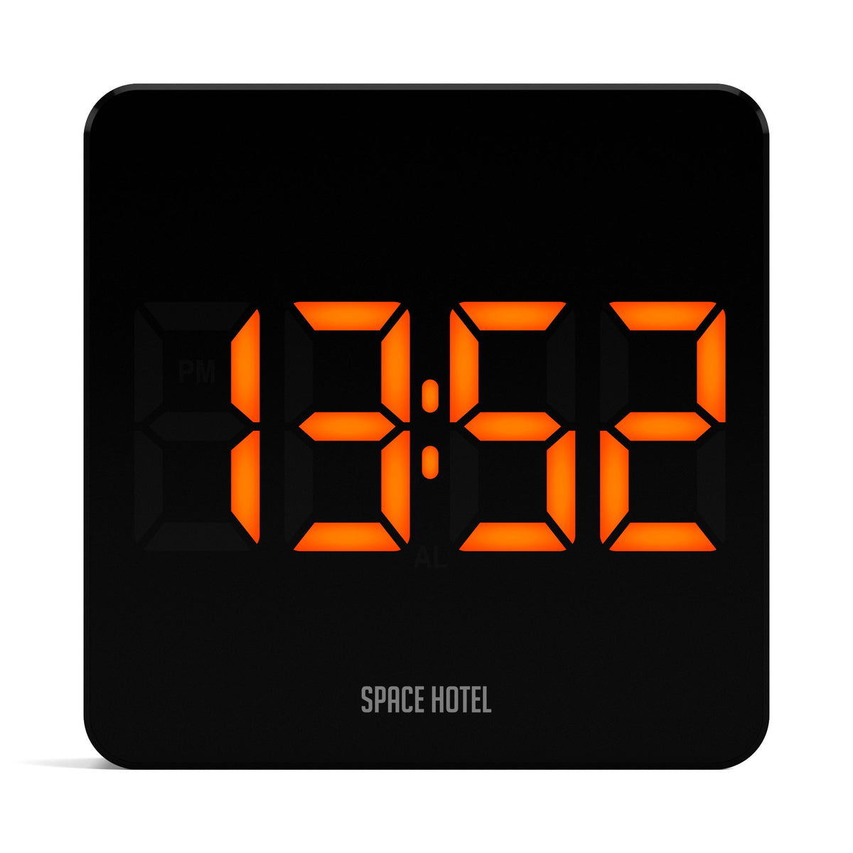 Newgate Space Hotel Orbatron Alarm Clock Black Case - Black Lens - Orange Led V398-NGSH-ORB-O1-K