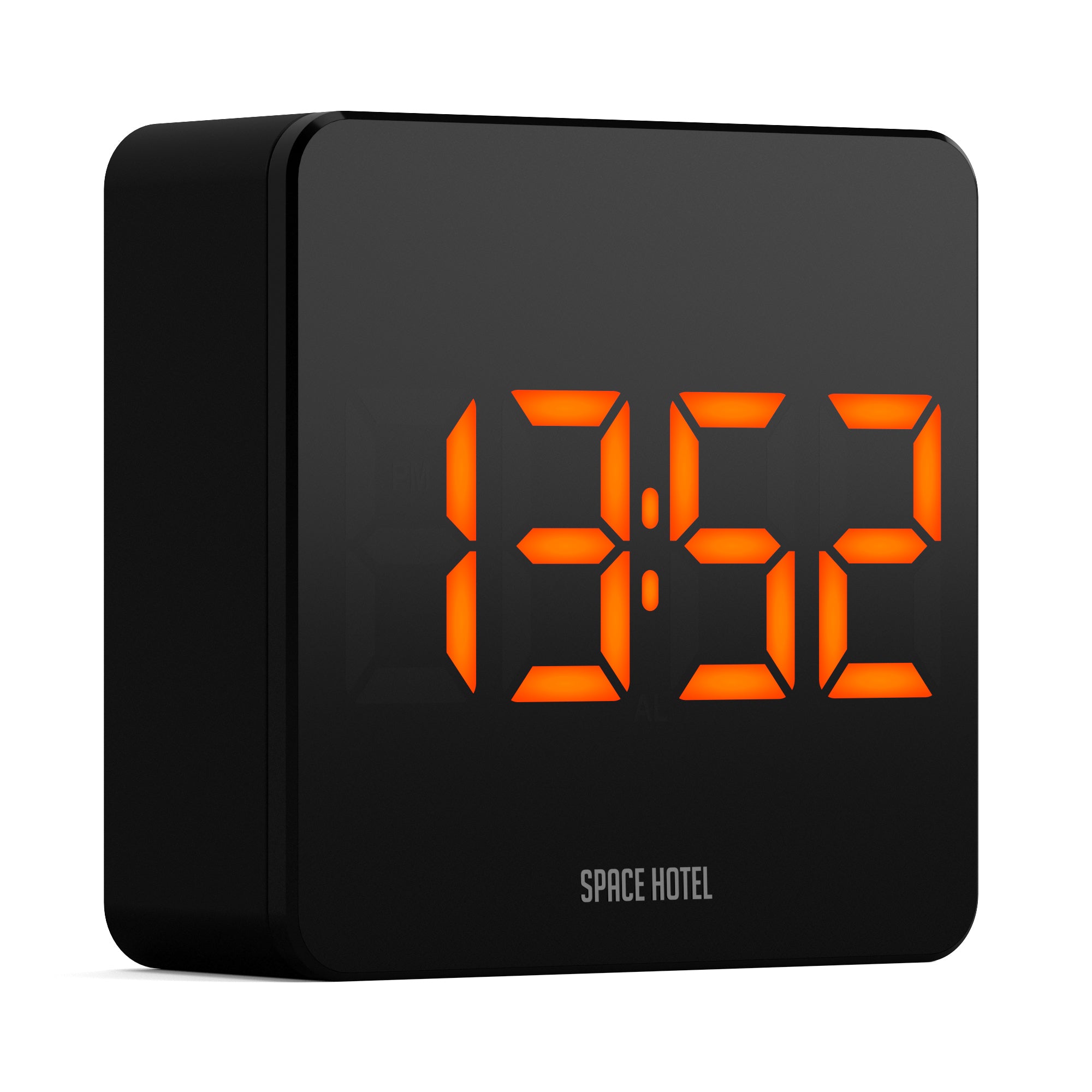 Newgate Space Hotel Orbatron Alarm Clock Black Case - Black Lens - Orange Led V398-NGSH-ORB-O1-K