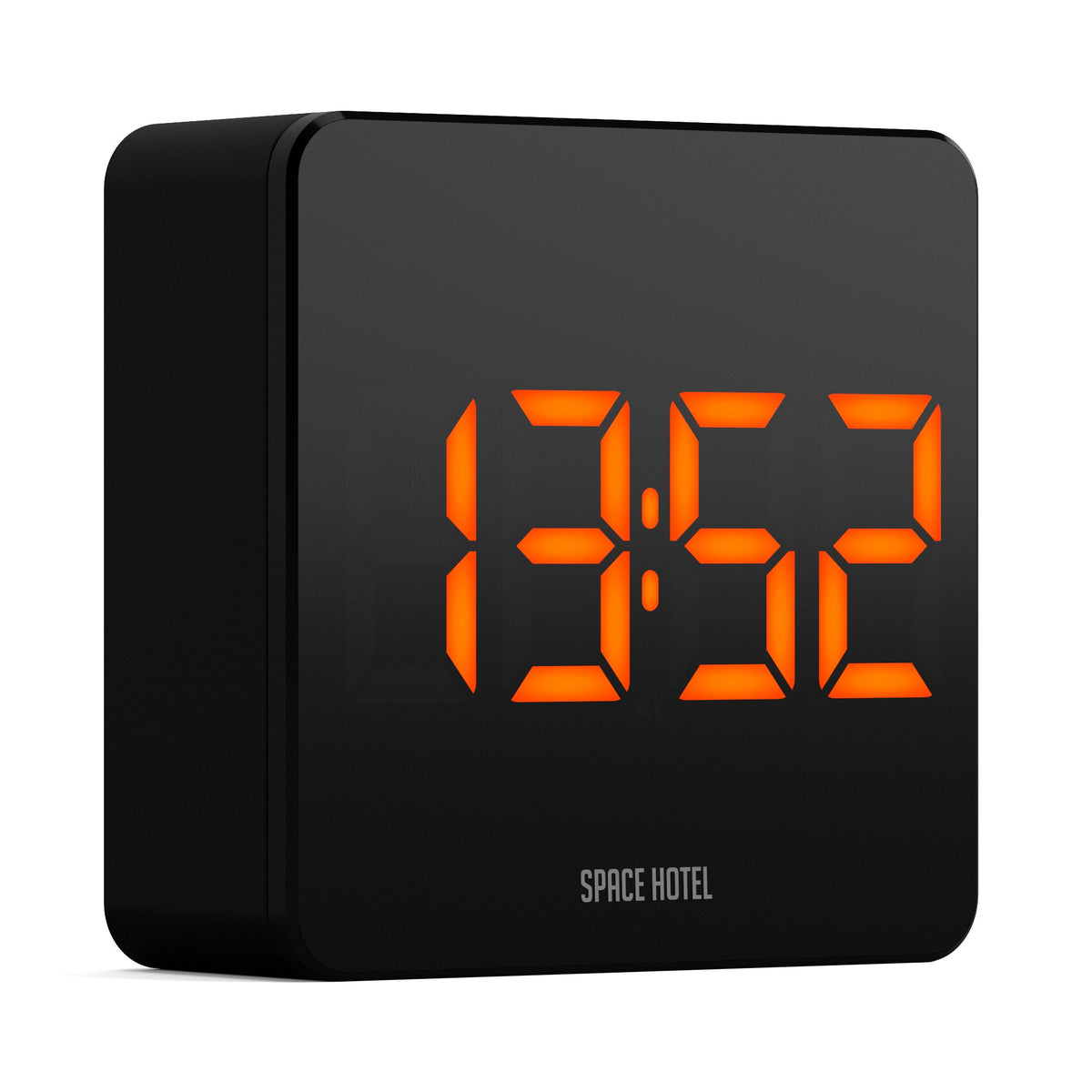 Newgate Space Hotel Orbatron Alarm Clock Black Case - Black Lens - Orange Led V398-NGSH-ORB-O1-K
