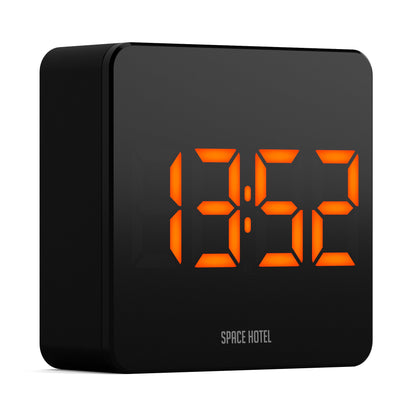 Newgate Space Hotel Orbatron Alarm Clock Black Case - Black Lens - Orange Led V398-NGSH-ORB-O1-K