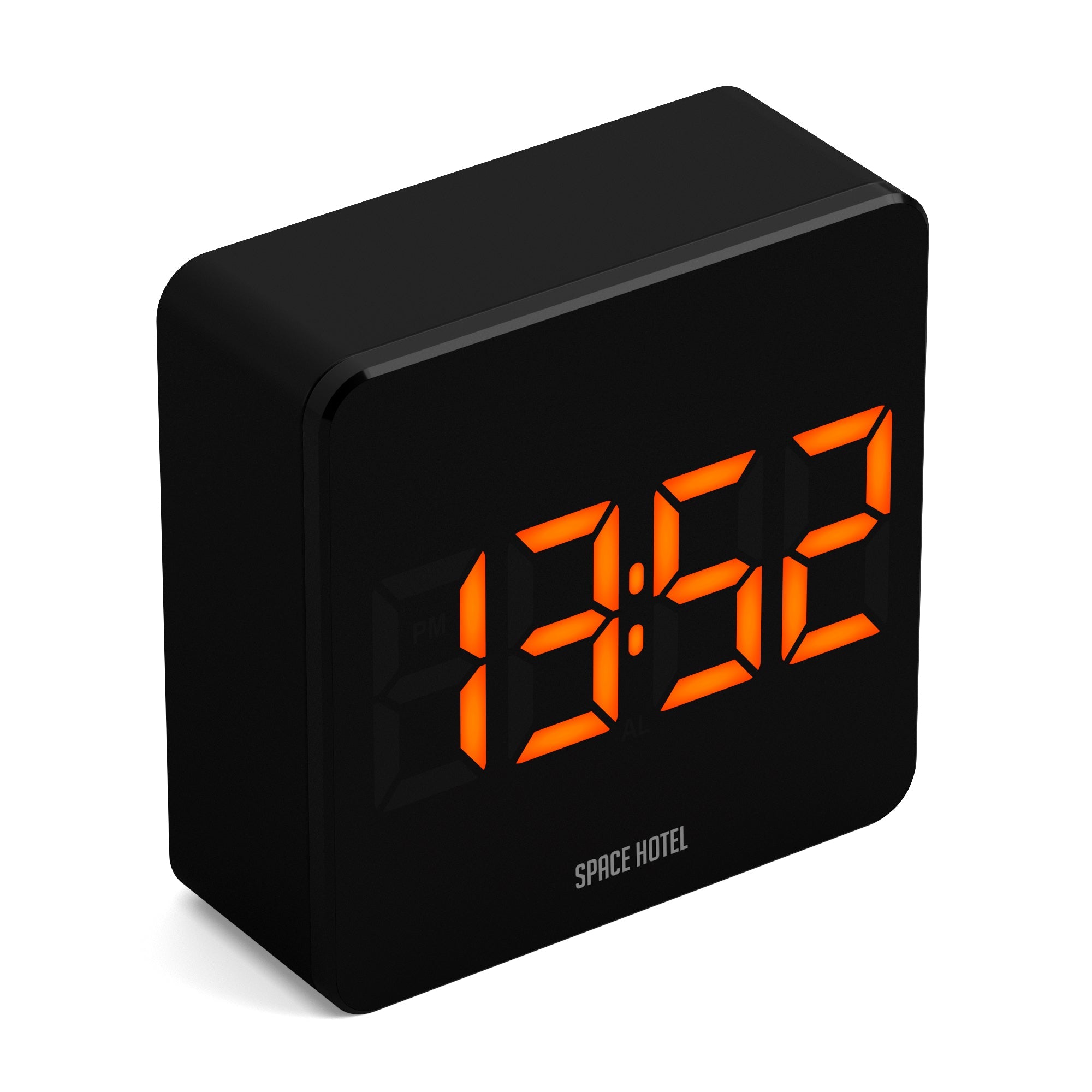 Newgate Space Hotel Orbatron Alarm Clock Black Case - Black Lens - Orange Led V398-NGSH-ORB-O1-K