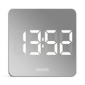 Newgate Space Hotel Orbatron Alarm Clock White Case - Silver Lens - White Led V398-NGSH-ORB-W1-W