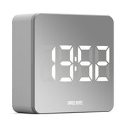 Newgate Space Hotel Orbatron Alarm Clock White Case - Silver Lens - White Led V398-NGSH-ORB-W1-W
