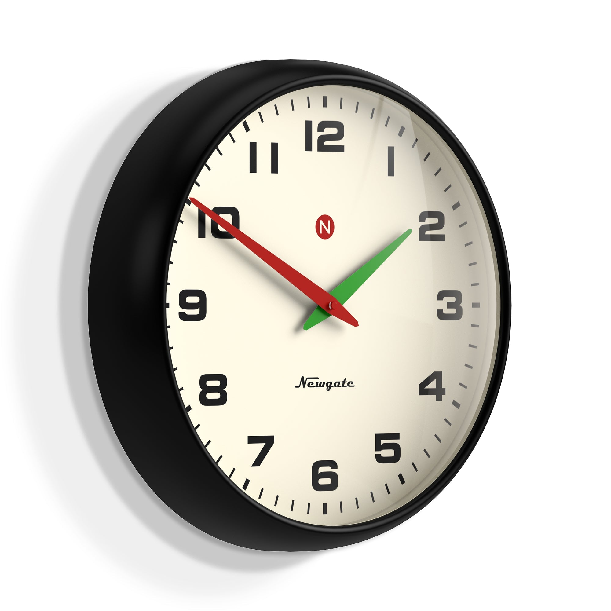 Newgate Superstore Wall Clock Alpha Dial Black V398-NGSUPE216K