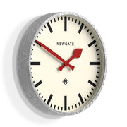Newgate Universal Wall Clock Railway Dial Galvanised V398-NGUNIV390GAL