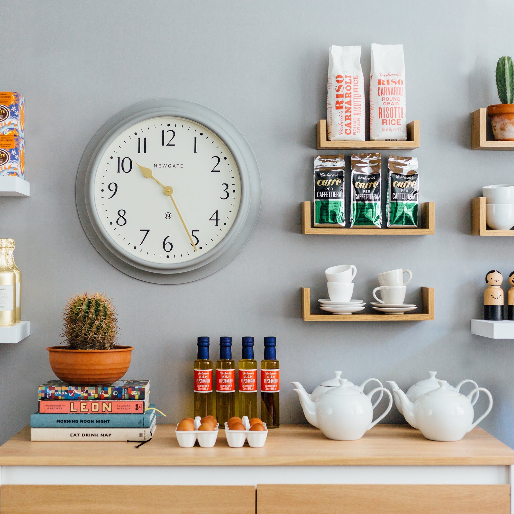 Newgate Westhampton Clock Posh Grey V398-NGWEST117PGY