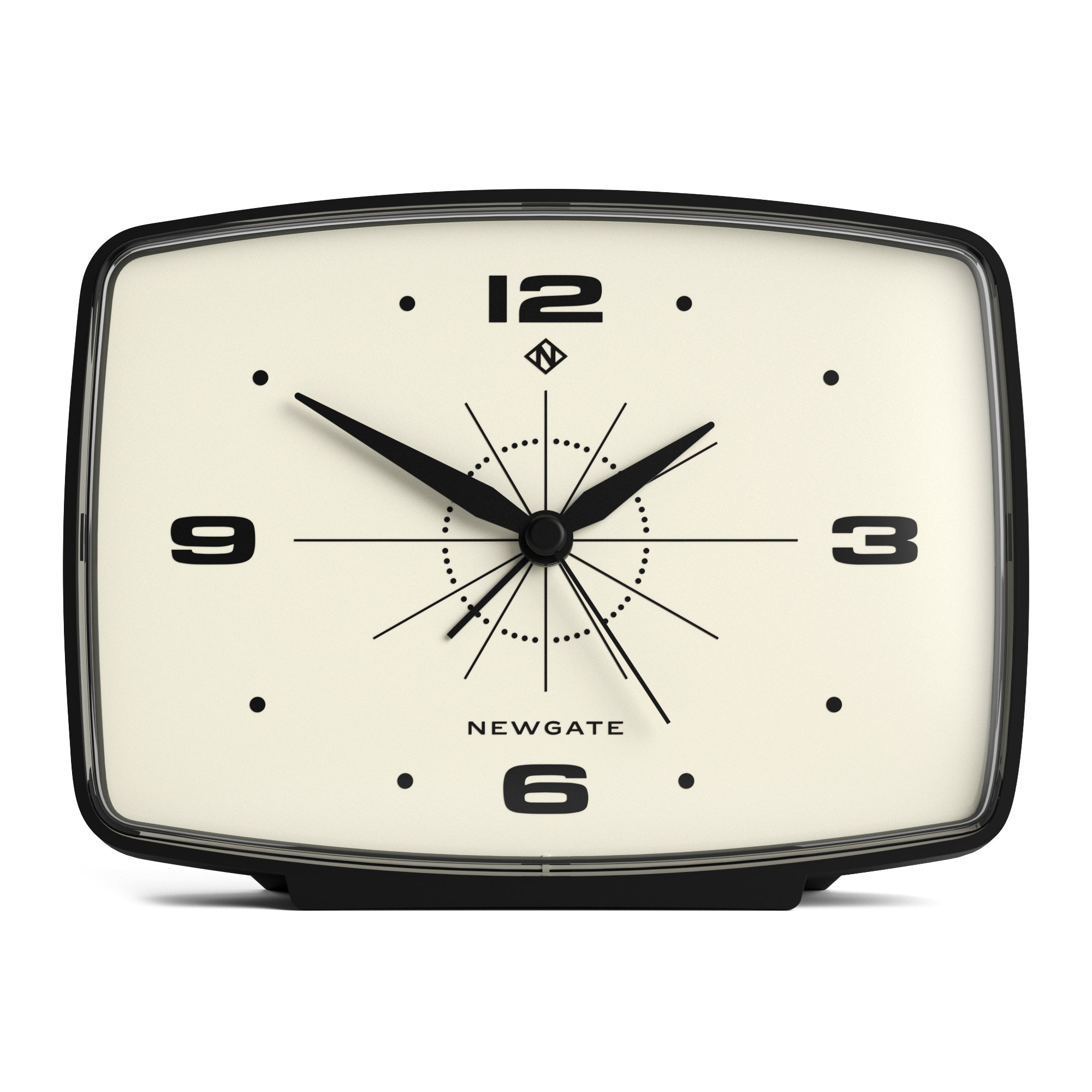 Newgate Brooklyn Alarm Clock - Black V398-NM-ALM/BRO20K