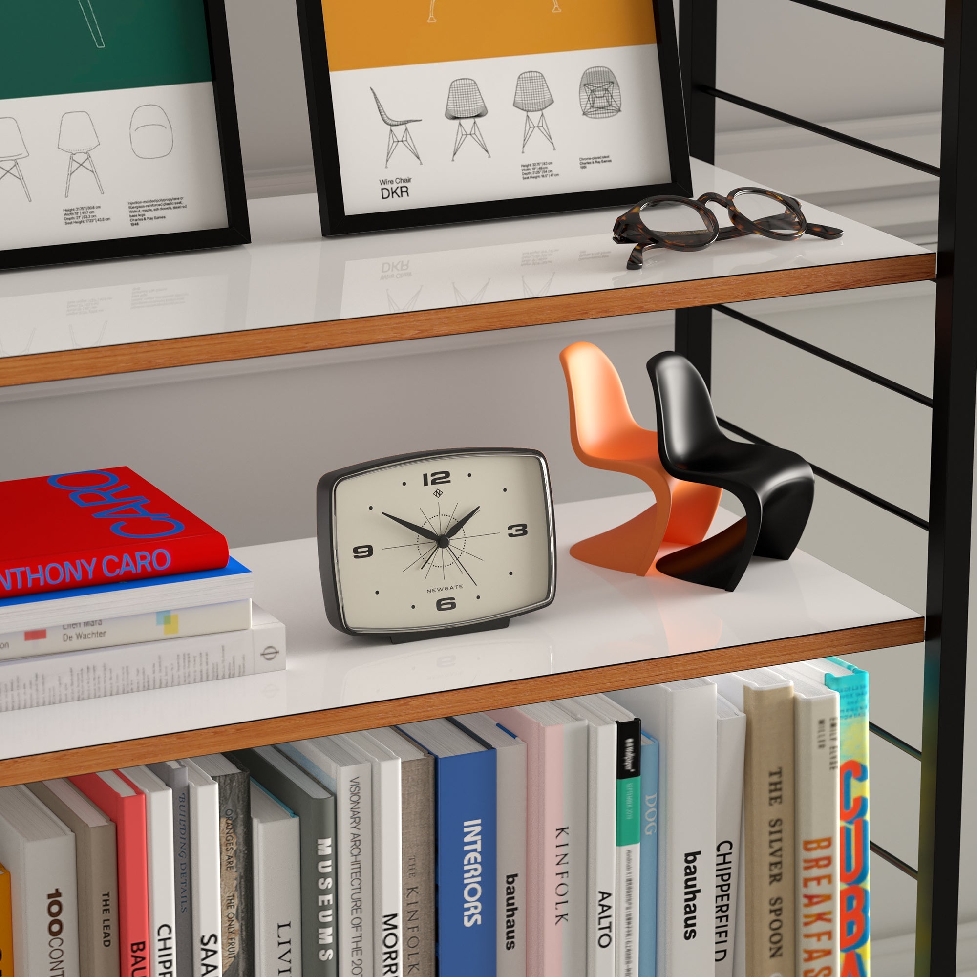 Newgate Brooklyn Alarm Clock - Black V398-NM-ALM/BRO20K