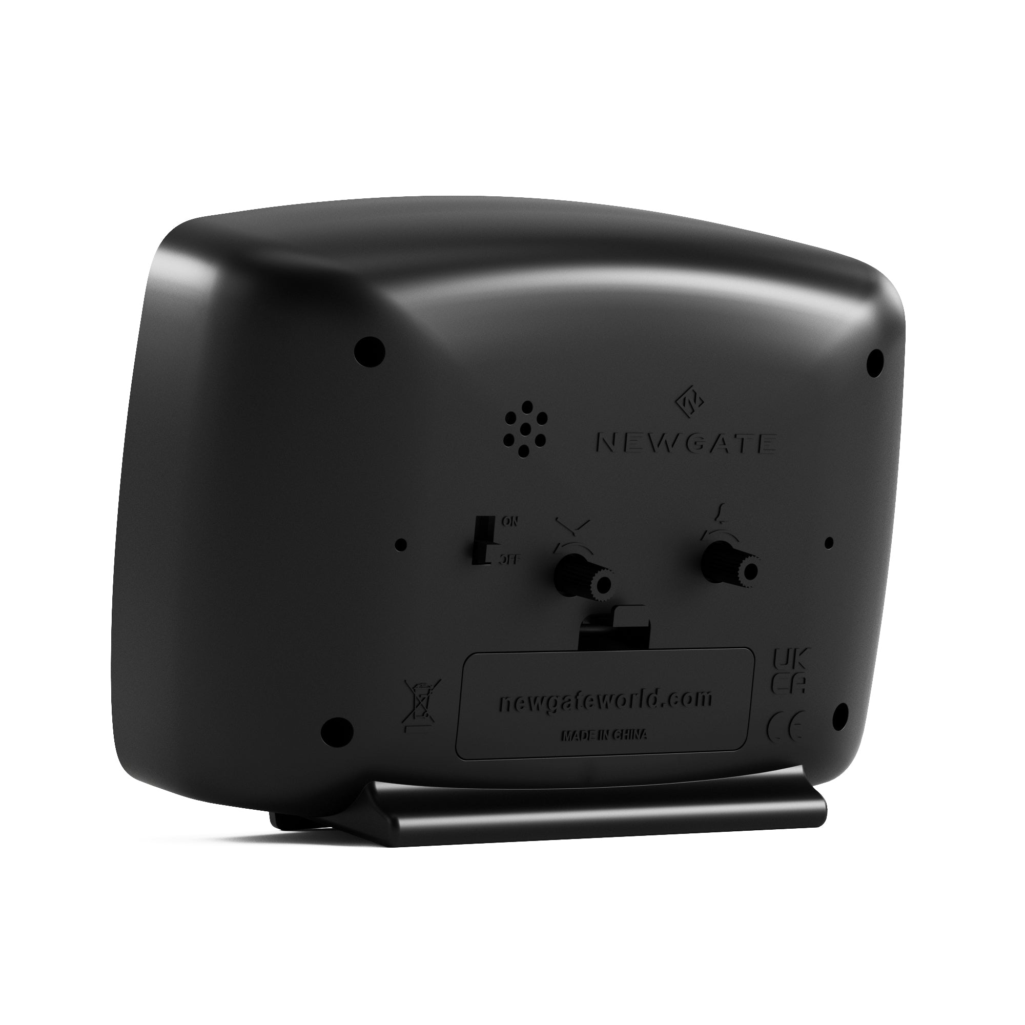 Newgate Brooklyn Alarm Clock - Black V398-NM-ALM/BRO20K