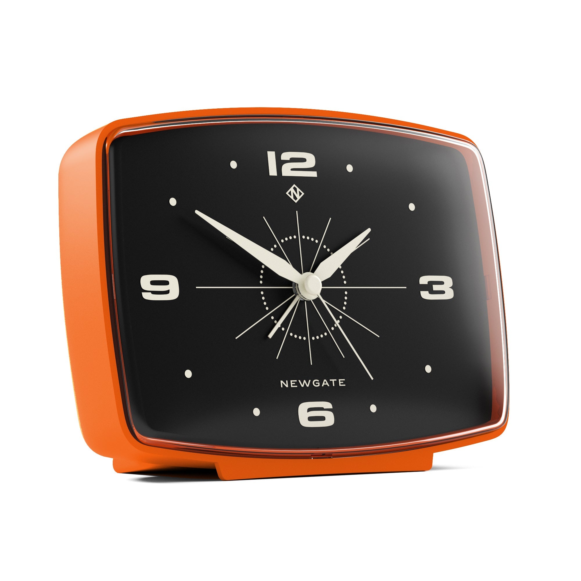 Newgate Brooklyn Alarm Clock - Orange V398-NM-ALM/BRO36PO