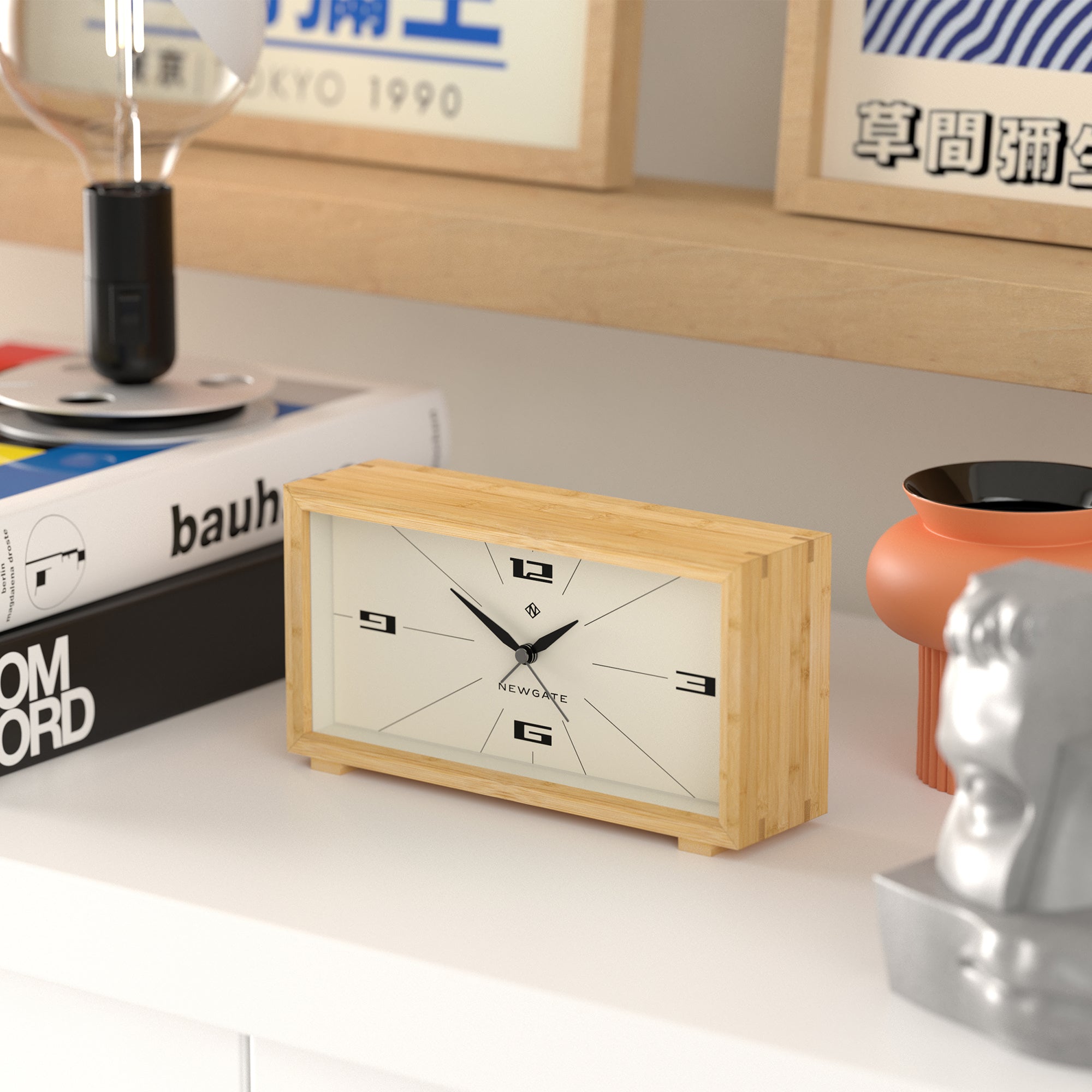 Newgate Lemur Alarm Clock - Retro-Inspired Dial V398-NM-ALM/LEM324LB