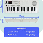 Axus Mini Keyboard 37 Key Keyboard - White V398-NM-AXMK37WHII