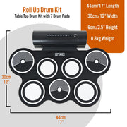 3rd Avenue Roll Up Drum Kit V398-NM-DKR01BK