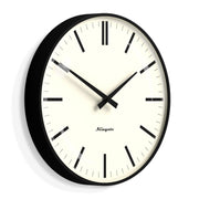 Newgate Radio City Wall Clock Bold Black Marker Dial - Matte Black V398-NM-RADC310K