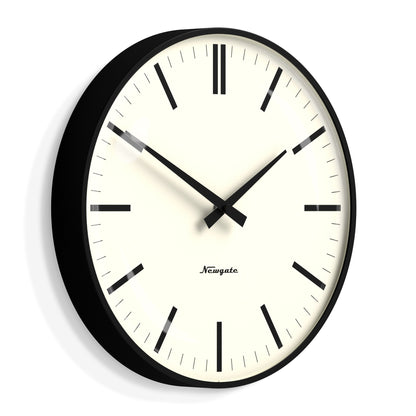 Newgate Radio City Wall Clock Bold Black Marker Dial - Matte Black V398-NM-RADC310K