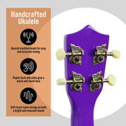 3rd Avenue Soprano Ukulele - Purple V398-NM-STX40PU