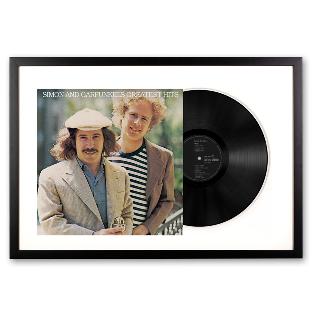 Framed Simon & Garfunkel Greatest Hits Vinyl Album Art V398-SM-19075817661-FD