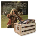 Crosley Record Storage Crate Janis Joplin Janis Joplin's Greatest Hits Vinyl Album Bundle V398-SM-19075819581-B