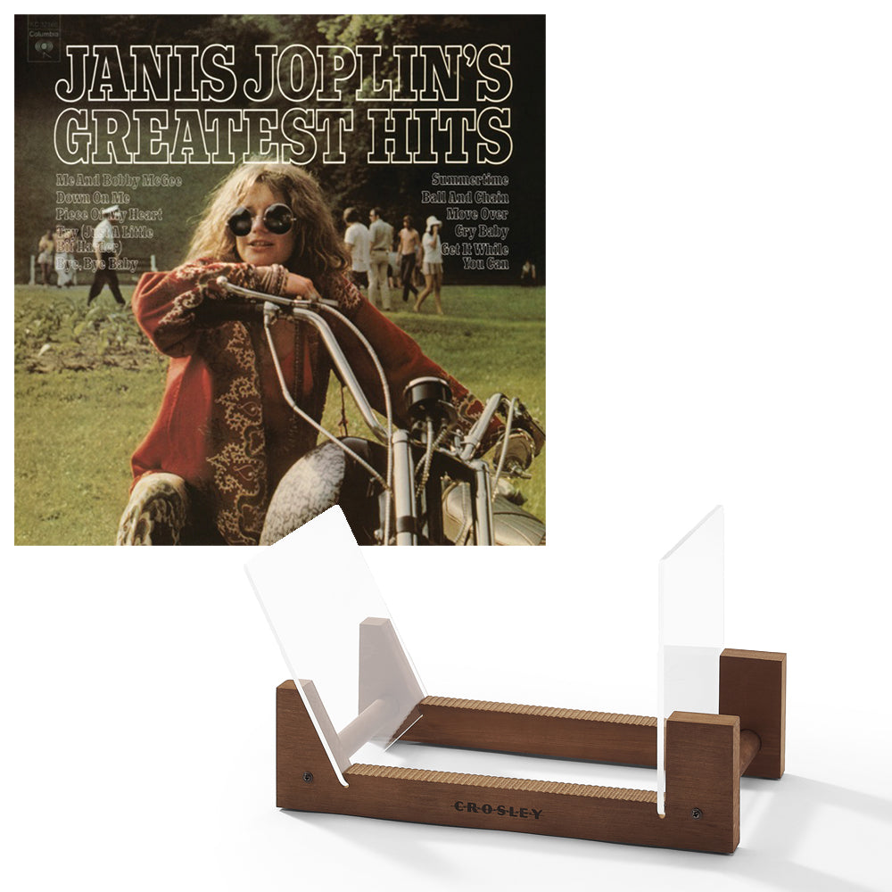 Janis Joplin Janis Joplin's Greatest Hits Vinyl Album & Crosley Record Storage Display Stand V398-SM-19075819581-BS