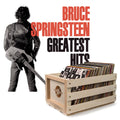 Crosley Record Storage Crate Bruce Springsteen Greatest Hits Vinyl Album Bundle V398-SM-19075820661-B