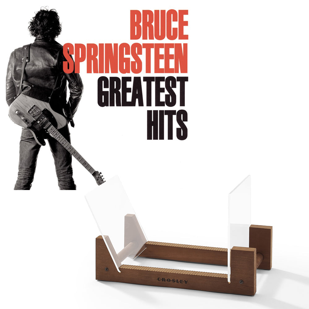 Bruce Springsteen Greatest Hits Vinyl Album & Crosley Record Storage Display Stand V398-SM-19075820661-BS