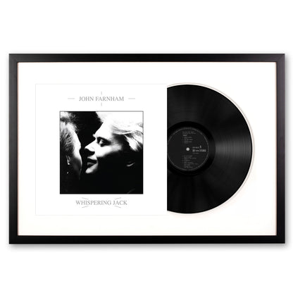 Framed John Farnham Whispering Jack Vinyl Album Art V398-SM-19075874841-FD