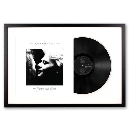 Framed John Farnham Whispering Jack Vinyl Album Art V398-SM-19075874841-FD