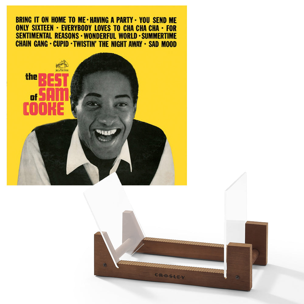 Sam Cooke The Best Of Sam Cooke Vinyl Album & Crosley Record Storage Display Stand V398-SM-19075874931-BS