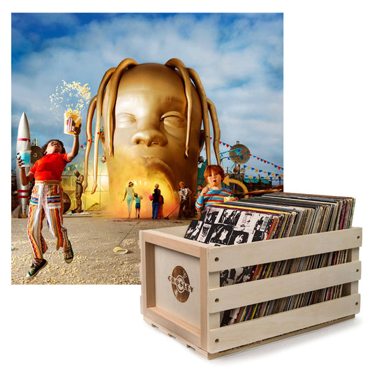 Crosley Record Storage Crate Travis Scott Astroworld Vinyl Album Bundle V398-SM-19075888361-B