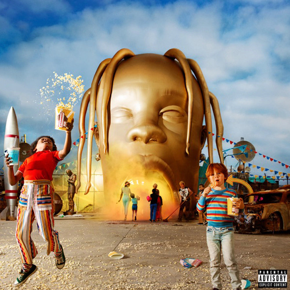Travis Scott Astroworld Vinyl Album & Crosley Record Storage Display Stand V398-SM-19075888361-BS