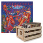 Crosley Record Storage Crate Santana Supernatural Vinyl Album Bundle V398-SM-19075890001-B