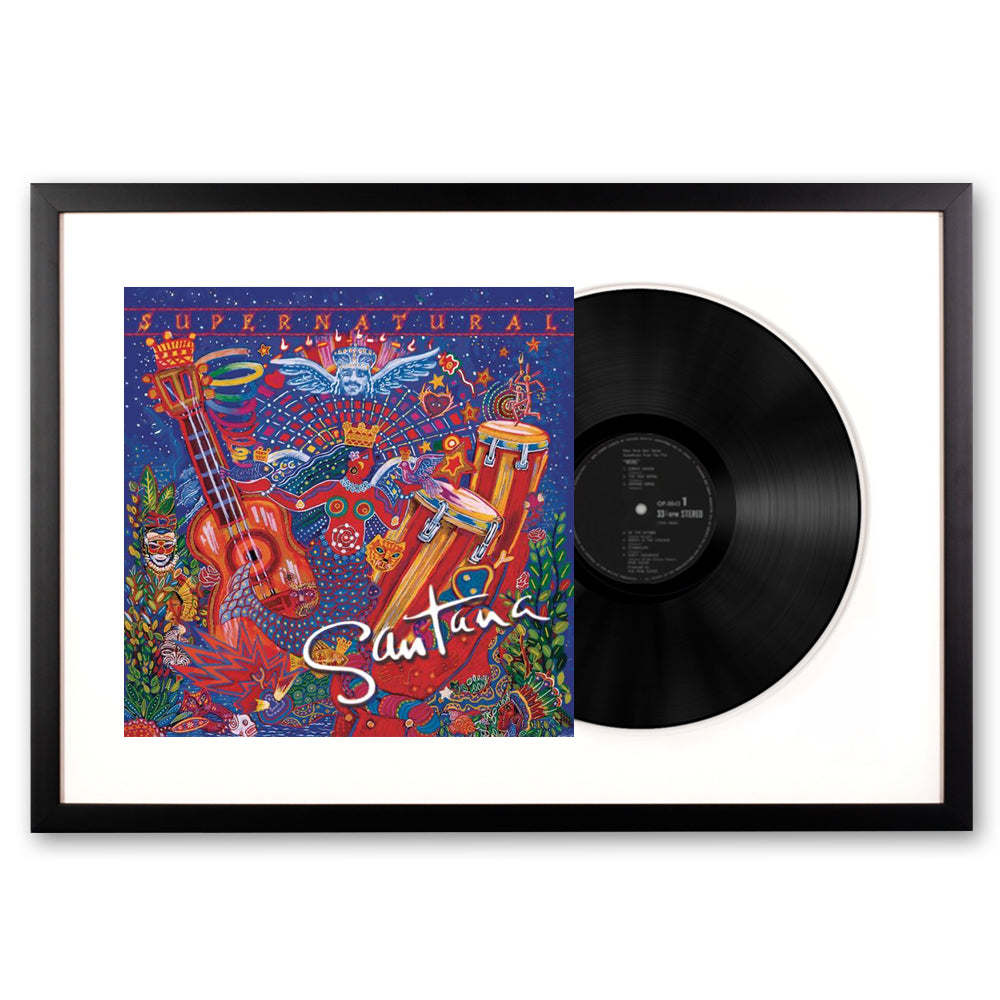 Framed Santana Supernatural Vinyl Album Art V398-SM-19075890001-FD