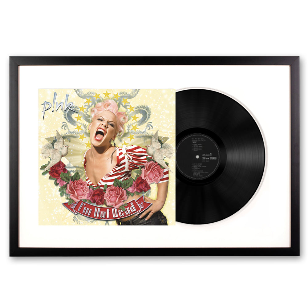Framed P! nk I'm Not Dead Vinyl Album Art V398-SM-19075947061-FD