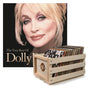 Crosley Record Storage Crate Dolly Parton The Very Best Of Dolly Parton Vinyl Album Bundle V398-SM-19439751631-B
