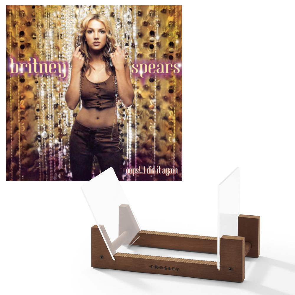 Britney Spears Oops!...I Did It Again Vinyl Album & Crosley Record Storage Display Stand V398-SM-19439753211-BS