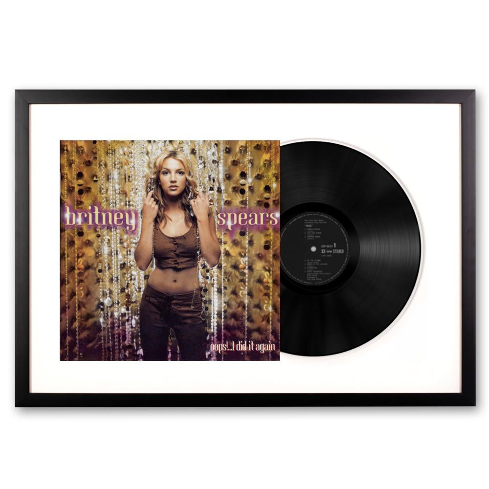 Framed Britney Spears Oops! I Did It Again Vinyl Album Art V398-SM-19439753211-FD