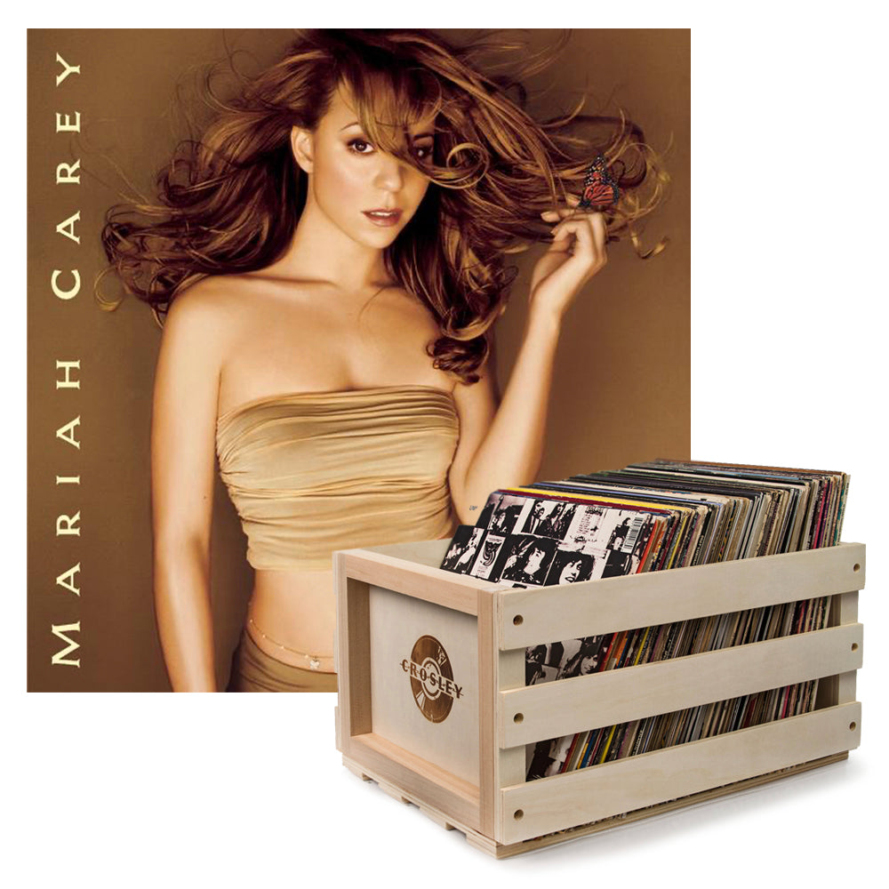 Crosley Record Storage Crate Mariah Carey Butterfly Vinyl Album Bundle V398-SM-19439776411-B