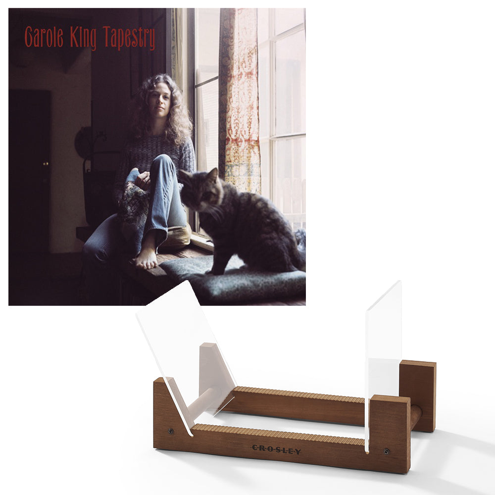 Carole King Tapestry Vinyl Album & Crosley Record Storage Display Stand V398-SM-19439840701-BS