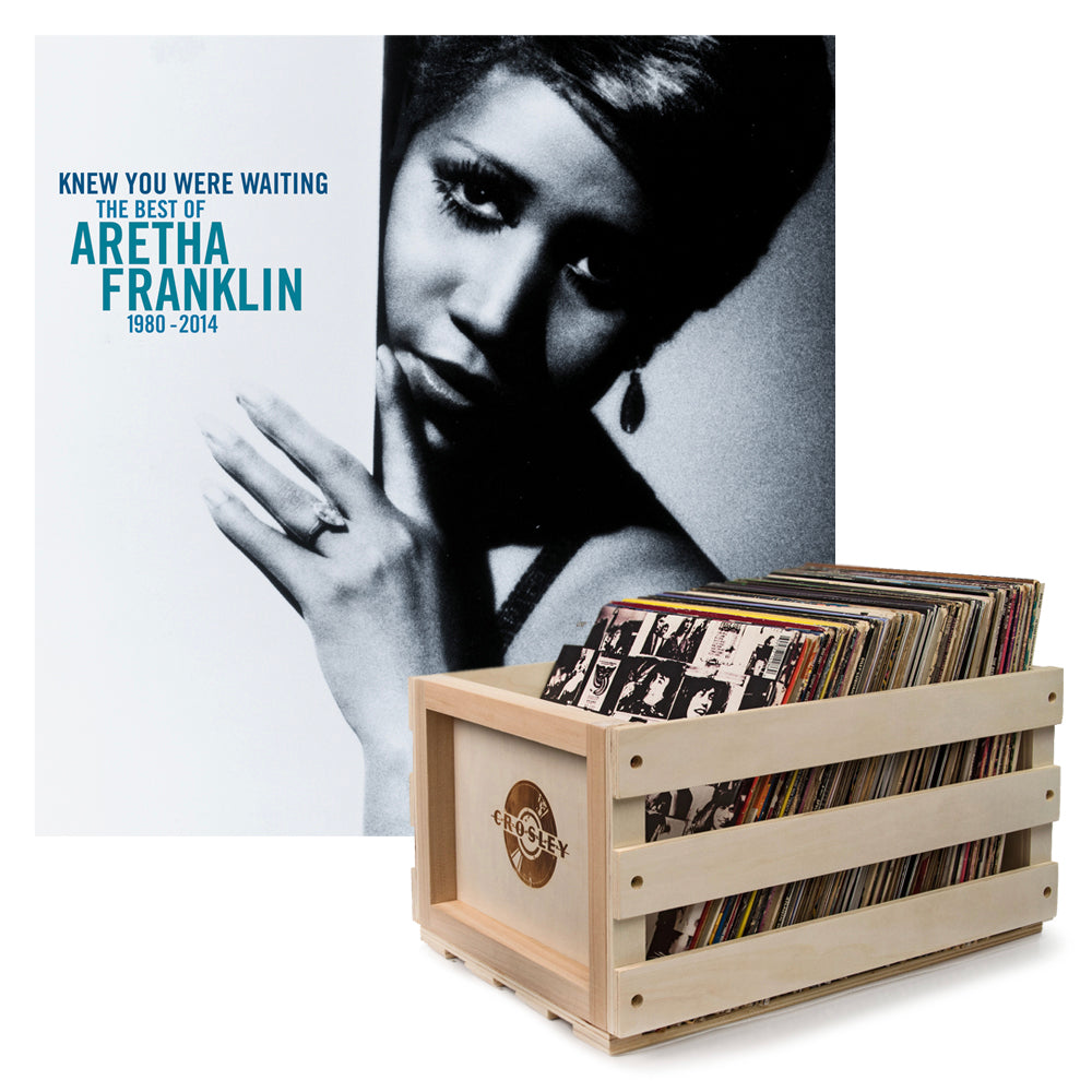 Crosley Record Storage Crate Aretha Franklin Knew You Were Waiting: the Best Of Aretha Franklin 1980-2014 V398-SM-19439865191-B
