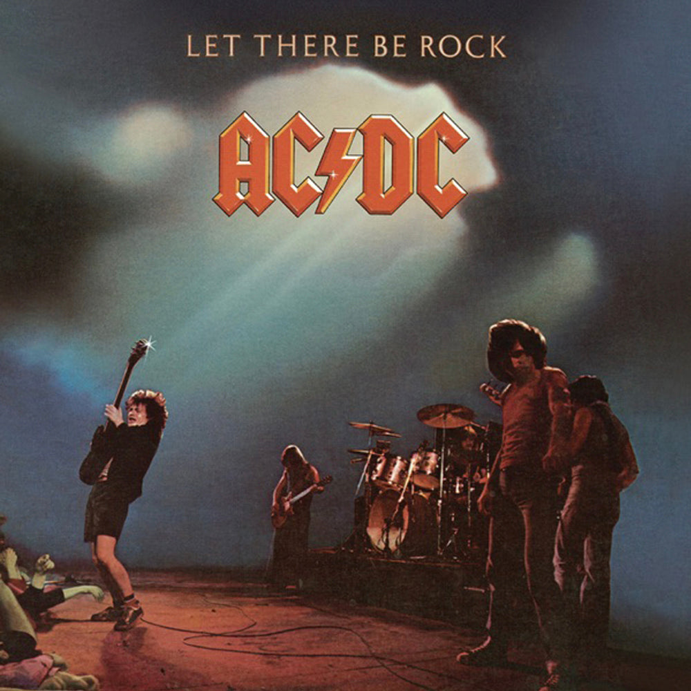 Ac/Dc Let There Be Rock Vinyl Album & Crosley Record Storage Display Stand V398-SM-5107611-BS