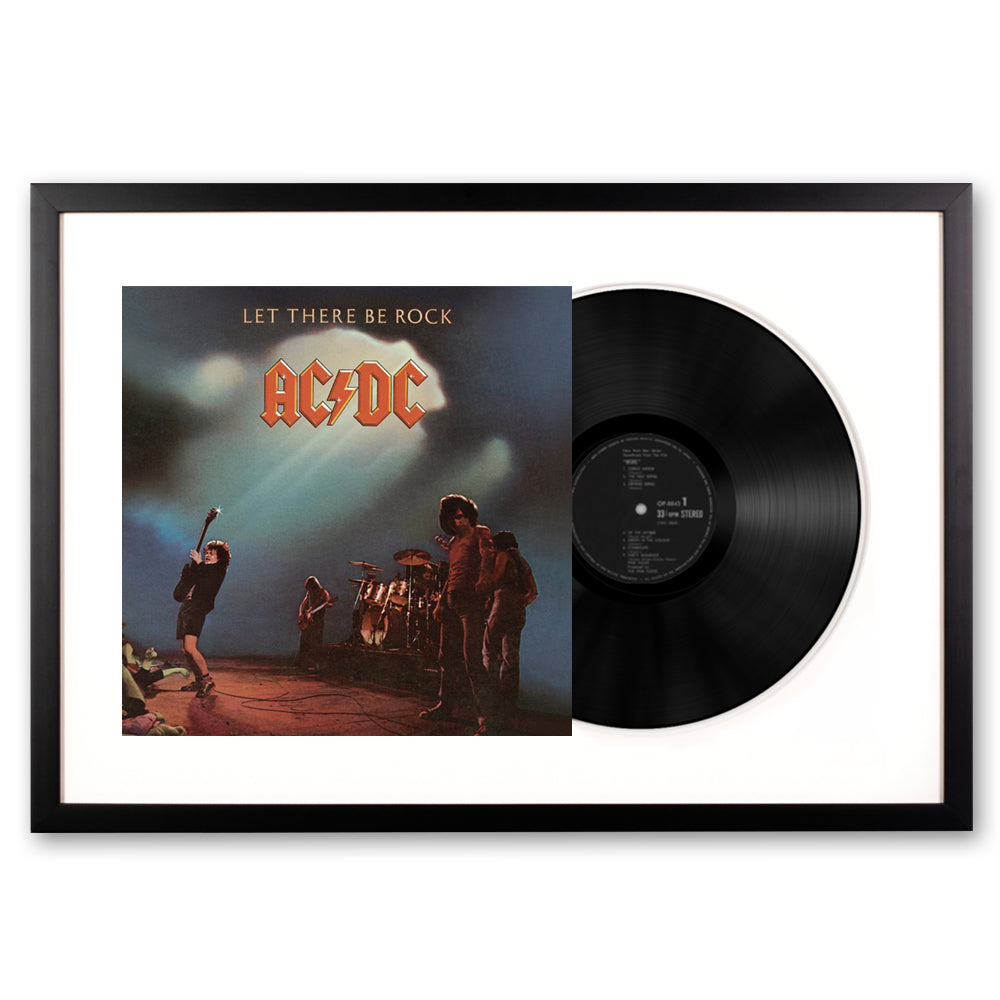 Framed AC/DC Let there Be Rock Vinyl Album Art V398-SM-5107611-FD