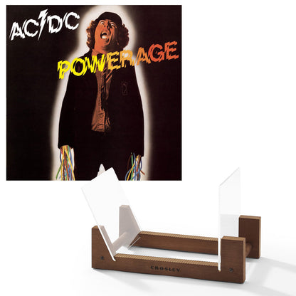 Ac/Dc Powerage Vinyl Album & Crosley Record Storage Display Stand V398-SM-5107621-BS