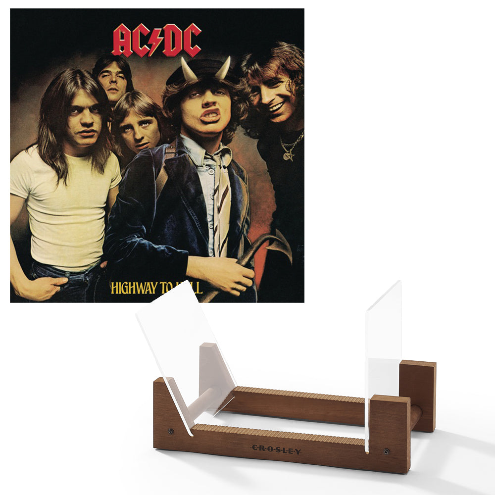 Ac/Dc Highway To Hell Vinyl Album & Crosley Record Storage Display Stand V398-SM-5107641-BS