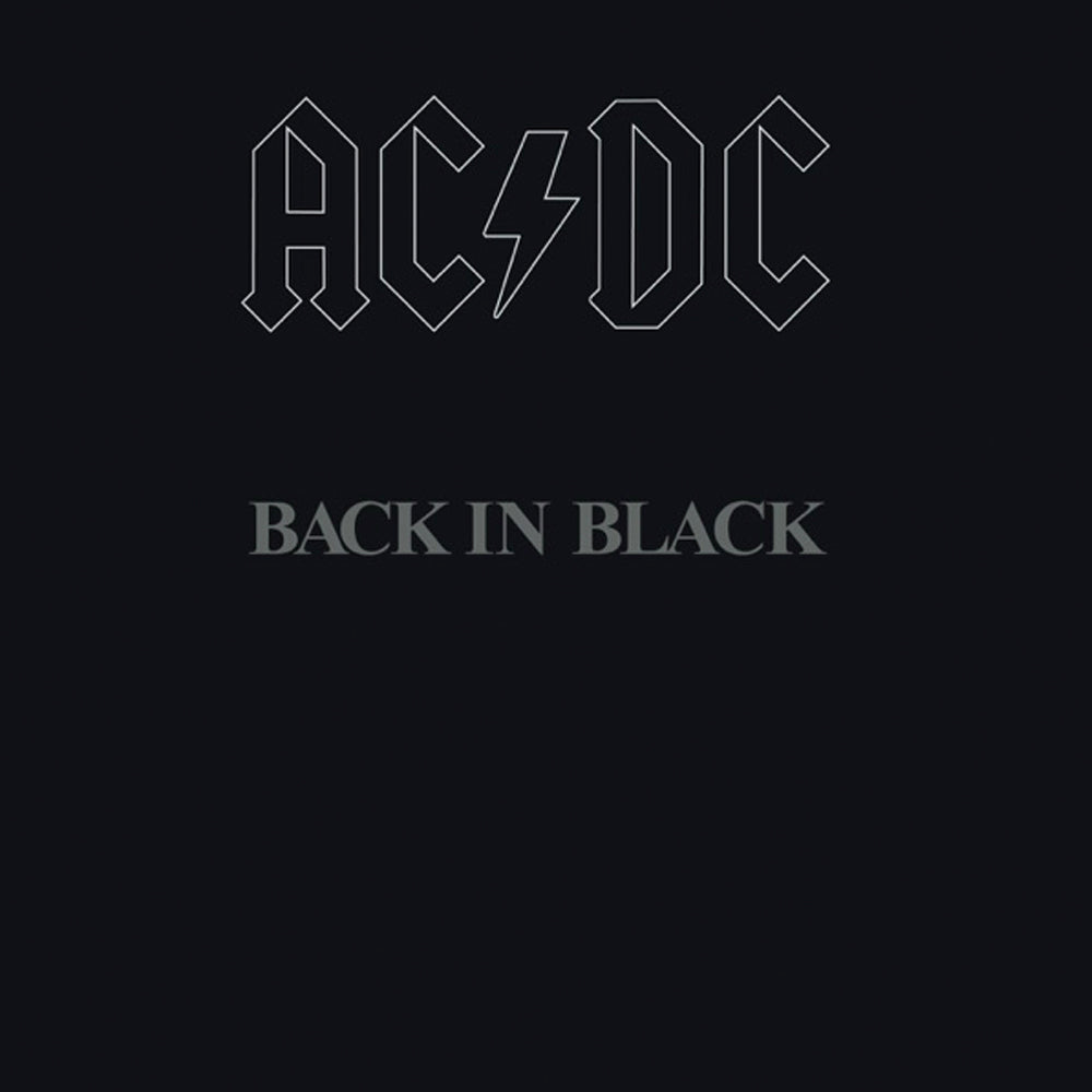 Ac/Dc Back In Black Vinyl Album & Crosley Record Storage Display Stand V398-SM-5107651-BS